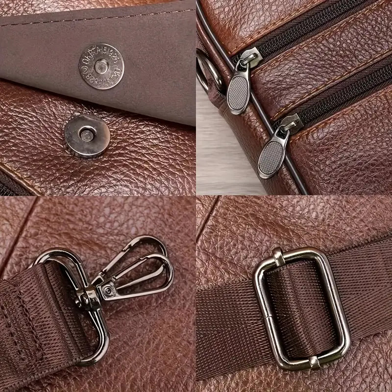 WESTAL Genuine Leather Messenger Bag