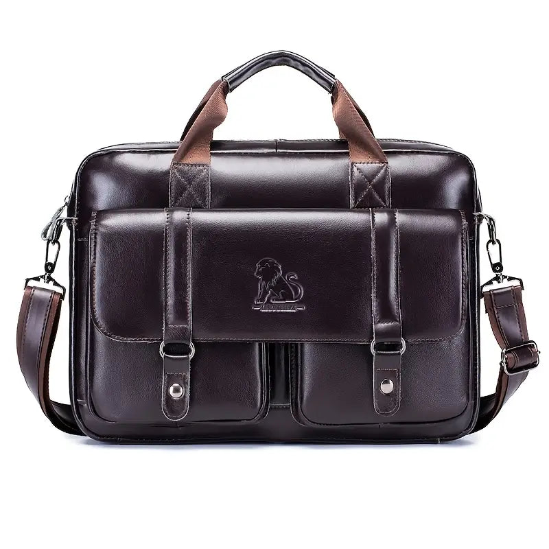 Men's Genuine Leather Business Briefcase