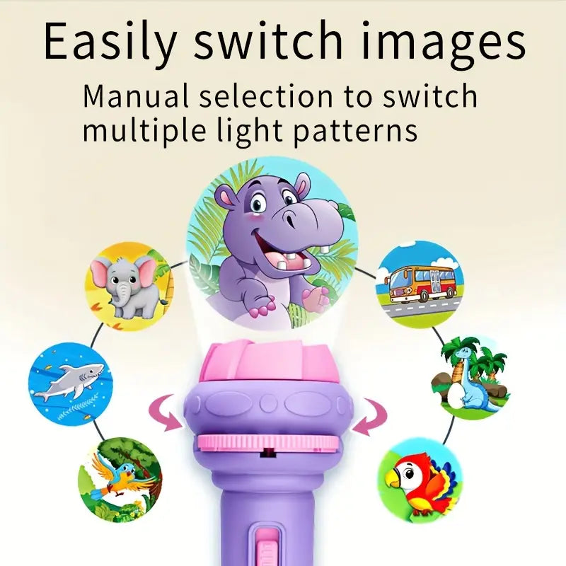 32 Patterns 4 Cards, Projection Flashlight Puzzle Toys