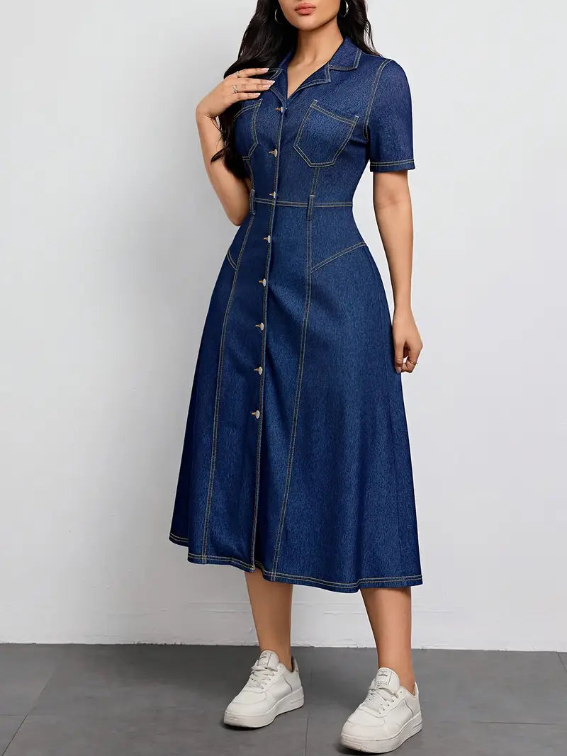 Cross-border Women's Short Sleeve Dress