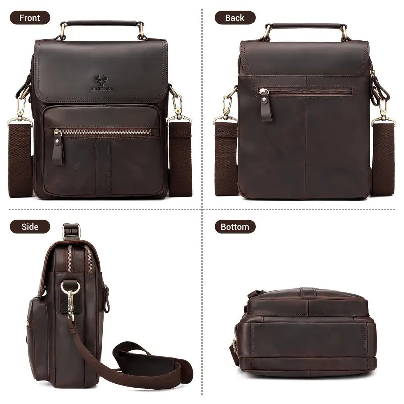 HUMERPAUL True Genuine Leather Single Shoulder Bag