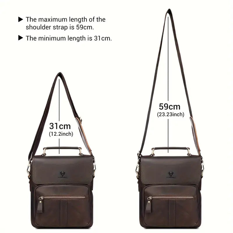 HUMERPAUL True Genuine Leather Single Shoulder Bag