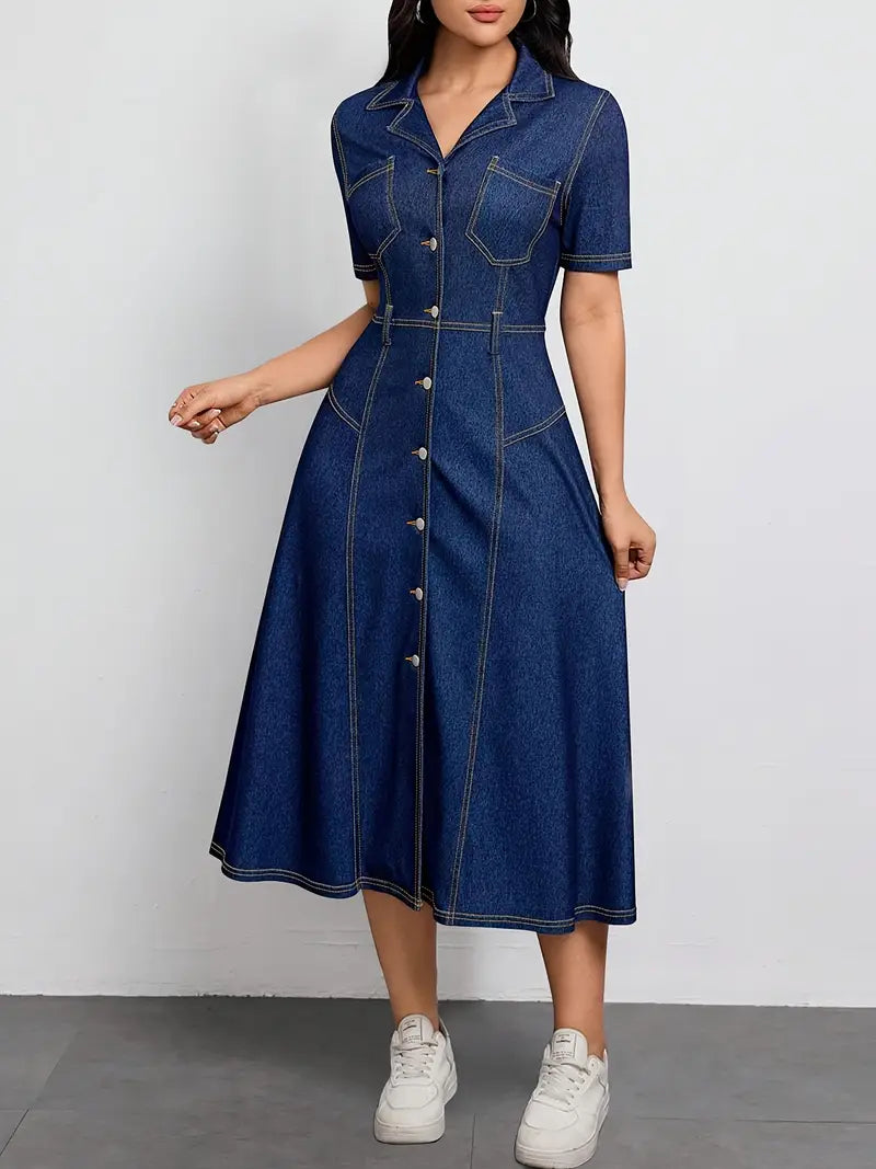 Cross-border Women's Short Sleeve Dress