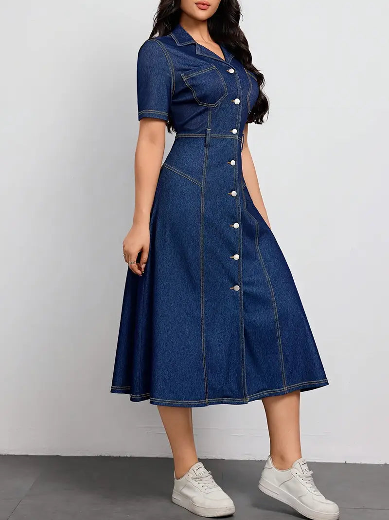 Cross-border Women's Short Sleeve Dress