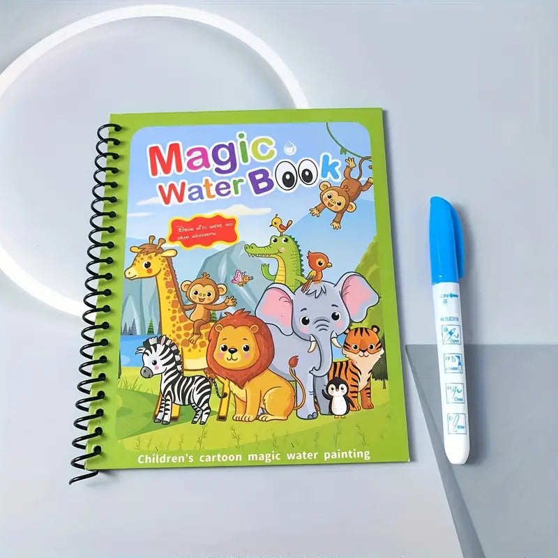 4pcs Reusable Magic Watercolor Books for Youngsters