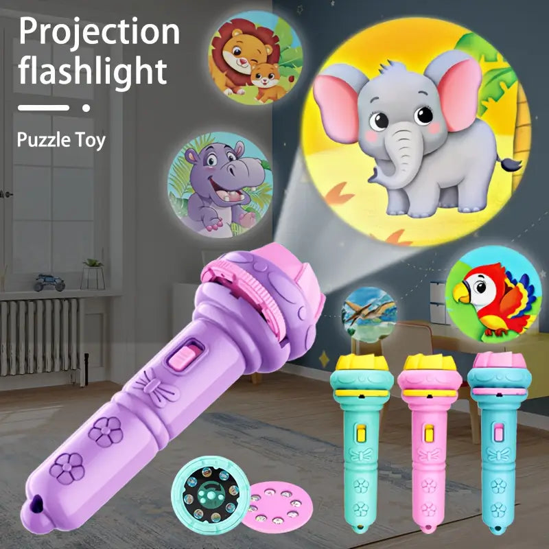 32 Patterns 4 Cards, Projection Flashlight Puzzle Toys