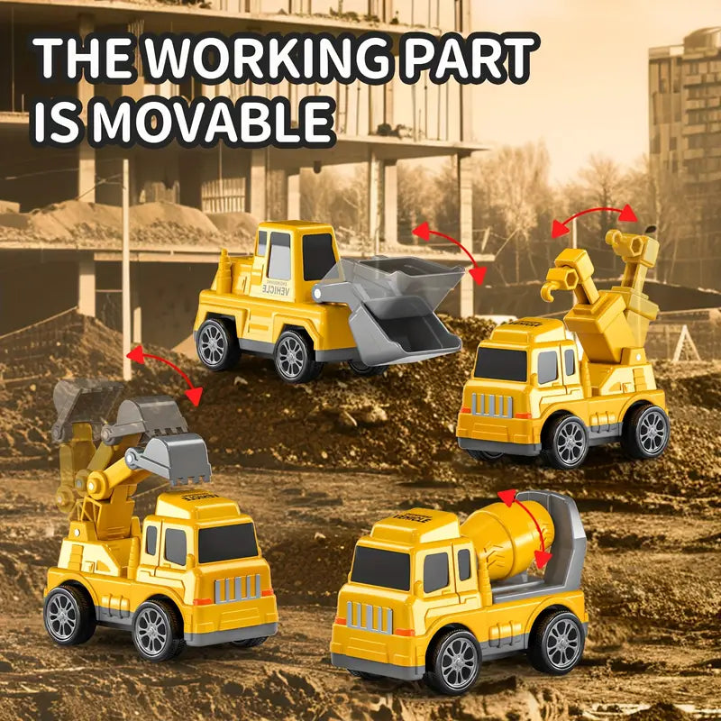 Engineering Vehicle Toys Suitable for Children Over 2 Years Old