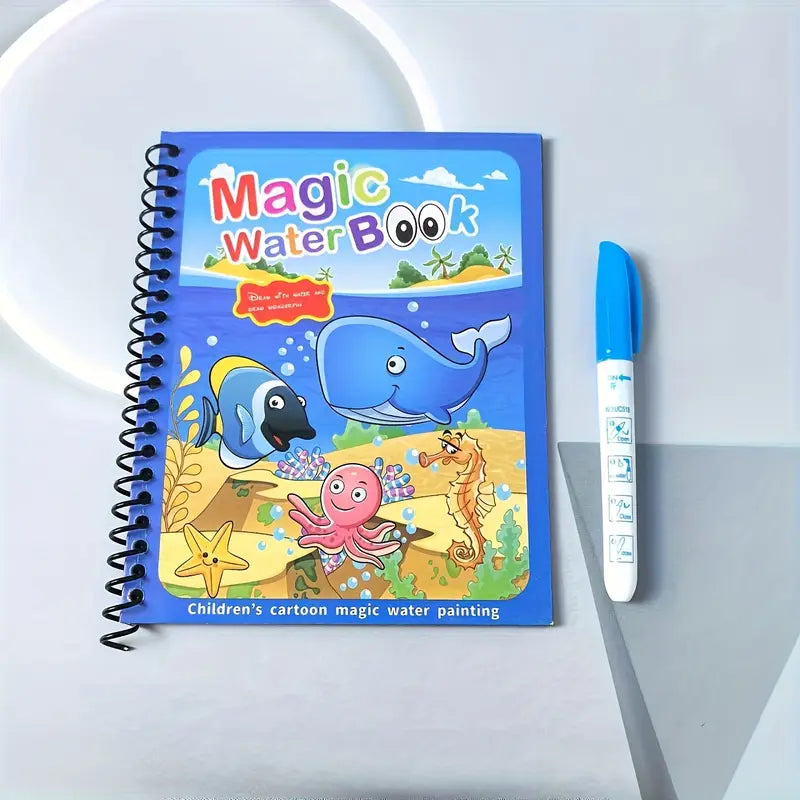 4pcs Reusable Magic Watercolor Books for Youngsters