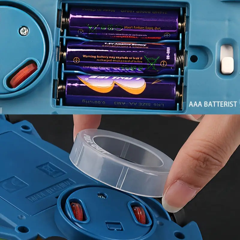 360° Rotating Transparent Toy Car, Colorful Lights