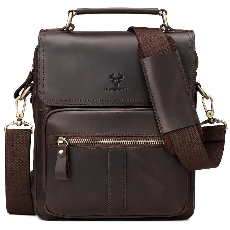 HUMERPAUL True Genuine Leather Single Shoulder Bag